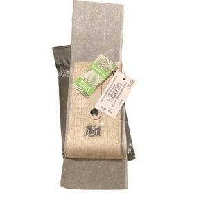 Badgley Mischka Beige Vegan Leather Credit Card Holder with Tab BMW-011 NWT